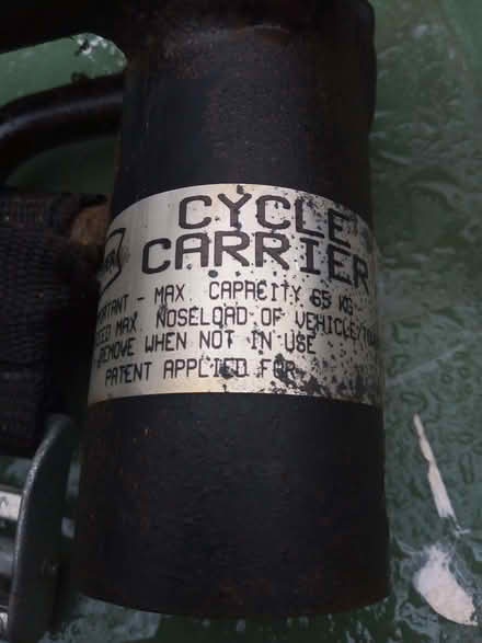 Photo of free Cycle Carrier, towbar mounted (Vale of White Horse OX14) #2
