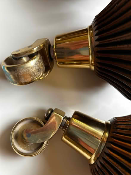 Photo of free Set of four solid brass casters with bases (Pannal HG2) #4