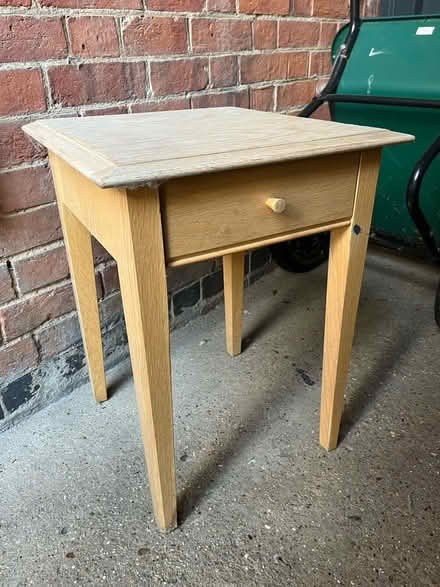 Photo of free Bedside or side table with drawer (Winkfield Row RG42) #1