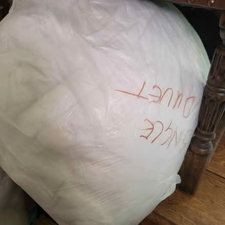Photo of free 3 Bags old duvets and throws (Warlingham CR6) #3