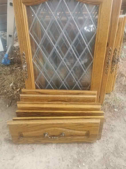 Photo of free Hygena solid oak kitchen cupboard doors (Salhouse NR13) #2