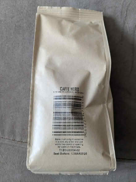 Photo of free Caffe Nero ground coffee (Gosport PO12) #2