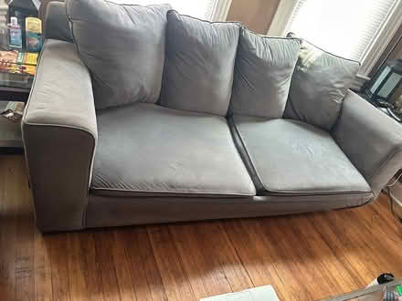Photo of free Grey pullout couch (Washington DC) #2