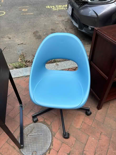 Photo of free Ikea Egg chair blue (Capitol Hill) #1