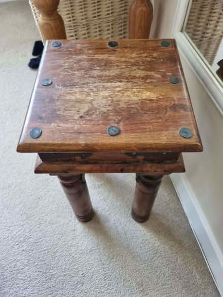 Photo of free Wooden indian side tables (North Cheam SM3) #1
