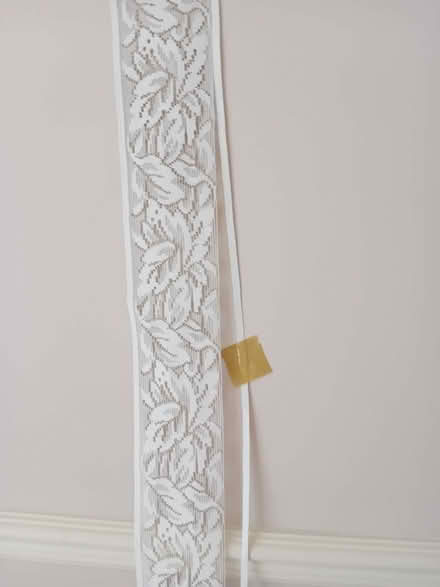 Photo of free Louvre blind slats cream lace effect (Bilton HG1) #1