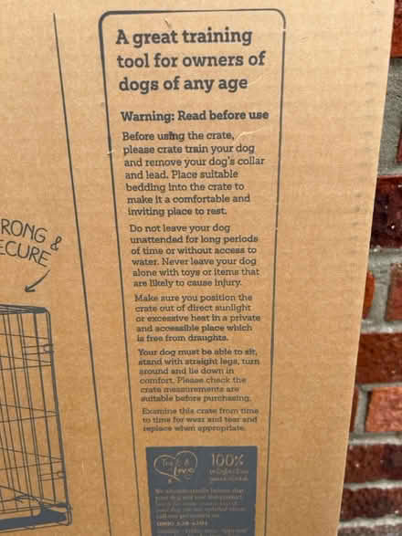 Photo of free Dog Crate (Halesworth, Barons Close) #3