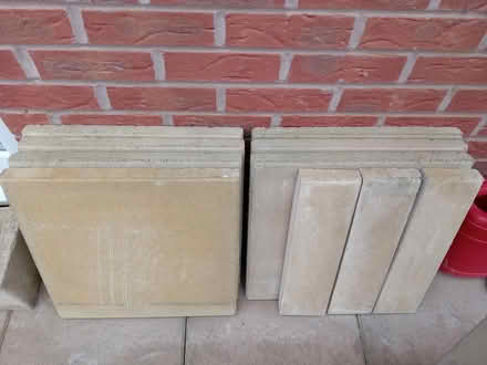 Photo of free 7 buff coloured 450mm slabs (Derby DE24) #1