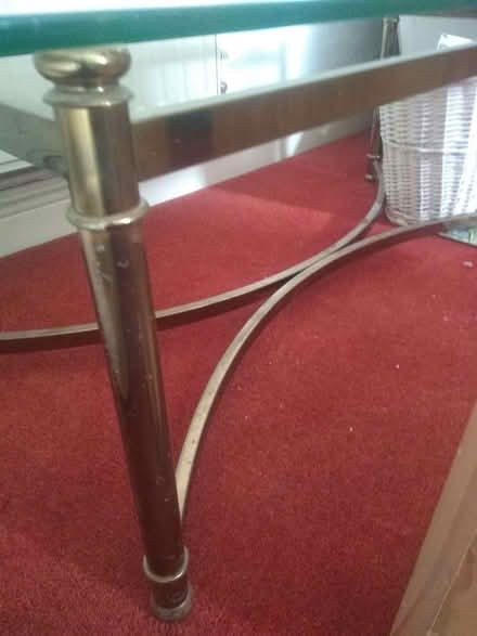 Photo of free Glass/Brass Coloured Coffee Table (Runwell SS11) #2