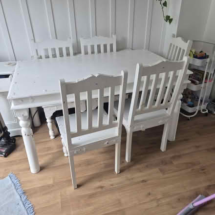Photo of free Dining Table and 6 chairs (Saltney CH4) #1