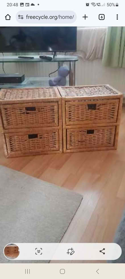 Photo of free Wicker Drawers (Chaddesden DE21) #3