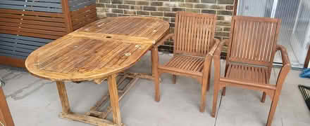 Photo of free Garden dining table, with 2 chairs (Camberwell SE5) #2