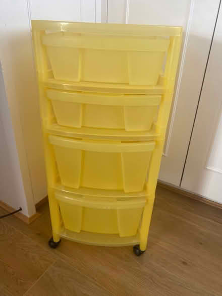 Photo of free Four drawer plastic storage unit (Galleywood CM2) #1