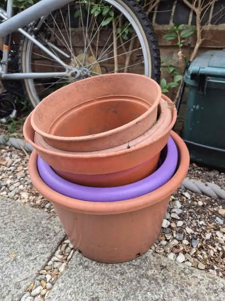 Photo of free Large plastic plant pots (Iffley Road OX4) #1