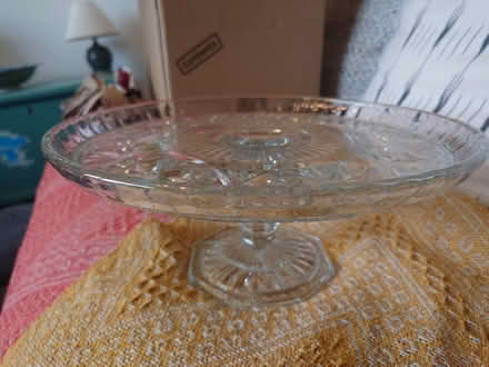 Photo of free 25 inch Glass cake stand (St Agnes, TR5) #1