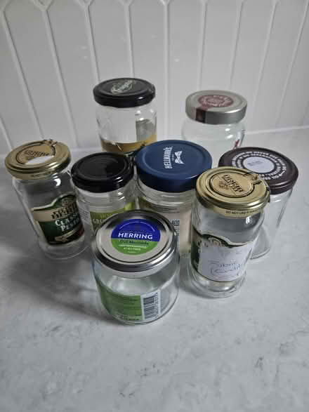Photo of free 8 glass jars (Shenley) #1