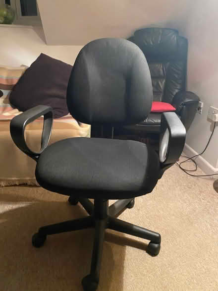 Photo of free Black Office chair (Dursley GL11) #2