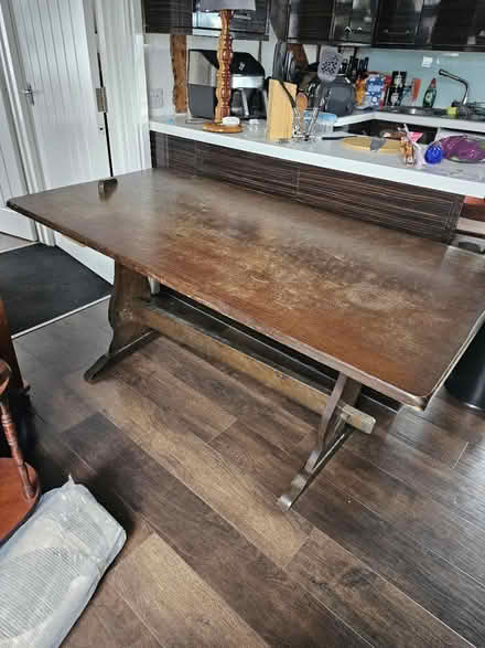 Photo of free Antique wooden dining table (Thame OX9) #1