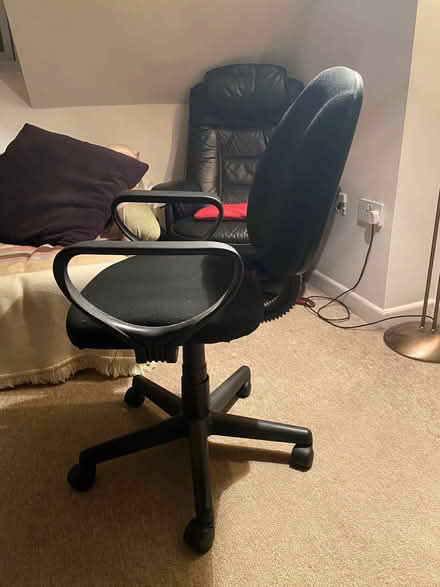 Photo of free Black Office chair (Dursley GL11) #4