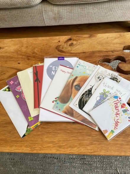 Photo of free Assorted cards x 10 (Golden Green TN11) #1