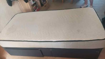 Photo of free Single divan bed, headboard and mattress (Chigwell IG7) #1