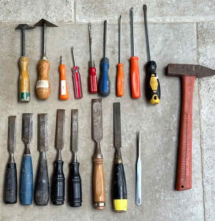 Photo of free Various old chisels, scrapers etc (East Marden) #1