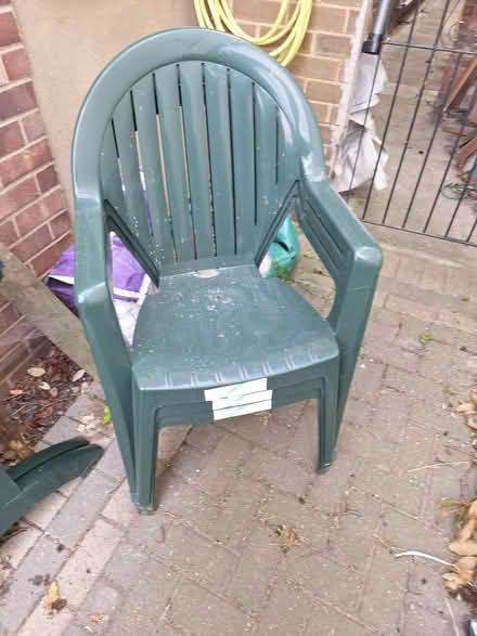 Photo of free Green plastic chairs (South Green CM11) #1