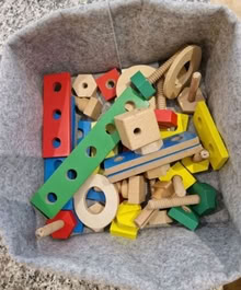 Photo of free Melissa and Doug Wooden tool bench / tools and bits (Arborfield Garrison RG2) #3