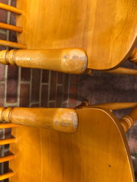 Photo of free Wooden Bar Stools (KT15. Woodham.) #2