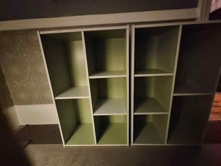 Photo of free Two white and green bookcases (Altrincham WA15) #1