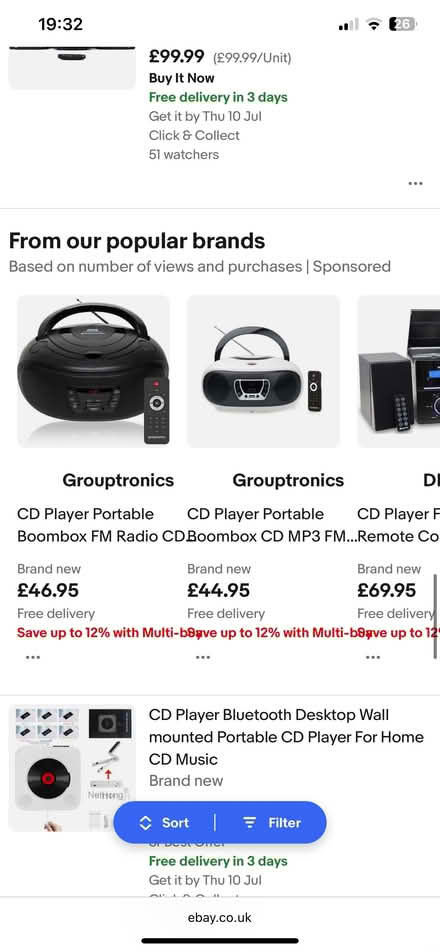 Photo of CD Player (Preston Park area BN1) #1