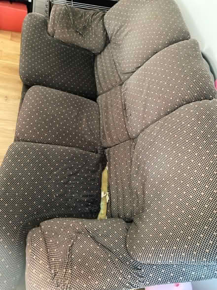 Photo of free 80s vintage very comfy sofa! Great for upholstery! (Kempston MK42) #1