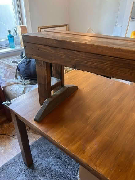 Photo of free Solid wood Extendable dining table with benches and chairs (Perivale W5) #2