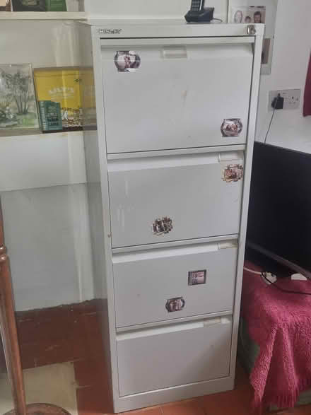 Photo of free Four drawer filing cabinet (Virginia Water) #1
