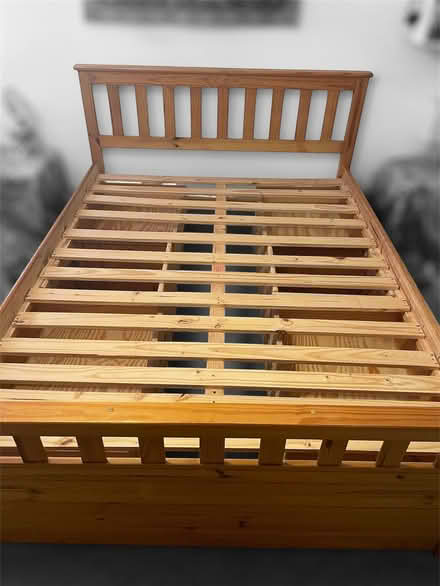 Photo of free King Size Pine Captains Storage Bed with Sealy Mattress (Kenilworth CV8) #2