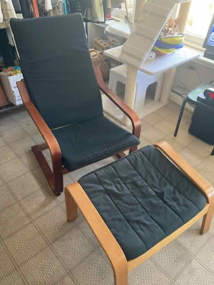 Photo of free Ikea Poem Chair and Footrest (Bethesda) #2