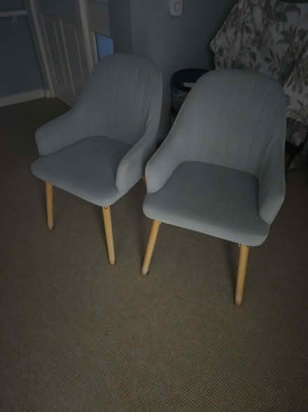 Photo of free Grey dining Chairs x 2 (Seaside BN22) #1