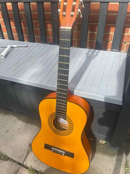 Photo of free Acoustic Guitar 3/4 size for a child (Milton OX14) #2