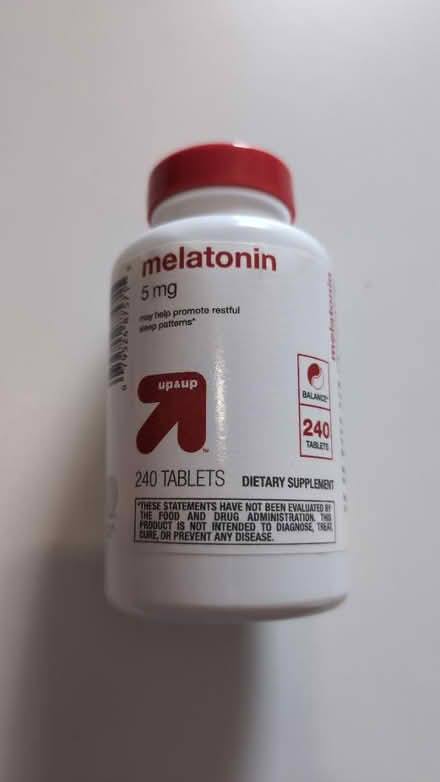 Photo of free Half full melatonin tablets (RG1, reading) #1