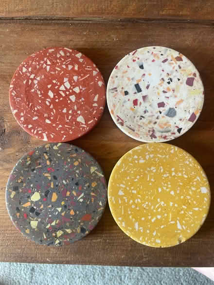 Photo of free 4 x ceramic / clay coasters (Barford NR9) #1