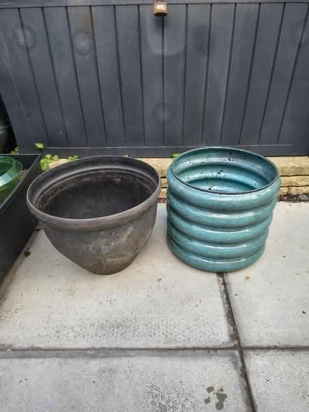 Photo of free Large Green Plant Pot (Fiveways Brighton) #1