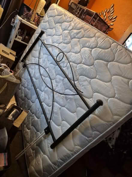 Photo of free King-size Divan bed, memory foam mattress and headboard (Morecambe LA4) #1