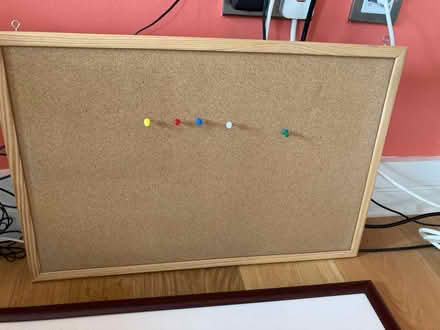 Photo of free Artwork, cork board & sewing kit (E97FJ) #2