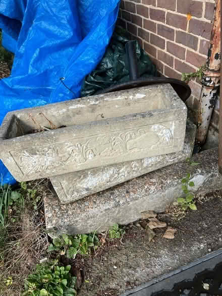 Photo of free Two Concrete Planters (CT21) #1