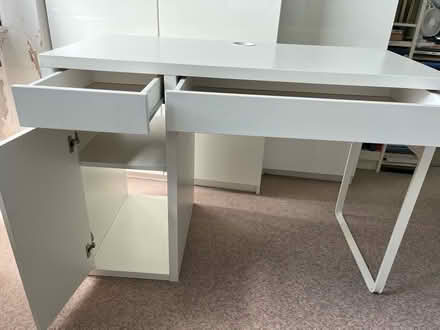 Photo of free Ikea micke desk, white (St James’s Square, Bath) #2