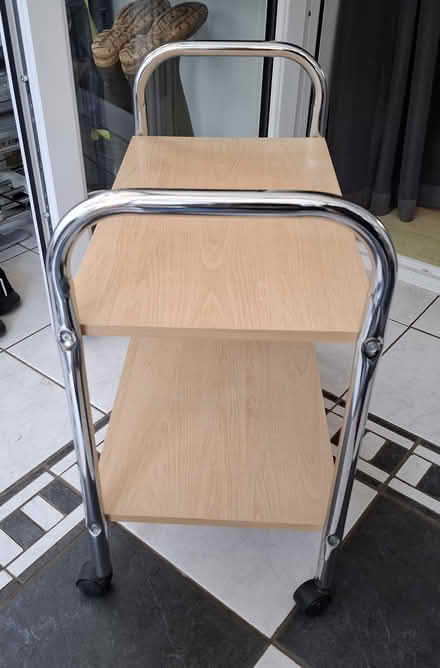 Photo of free 2 tier shelve unit on castors (BS10) #2