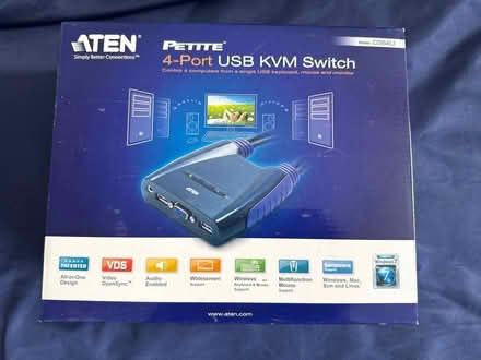 Photo of free 4-port USB KVM switch (in box) (Staines TW18) #1