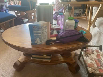 Photo of free Solid oak coffee table (Carol stream) #1