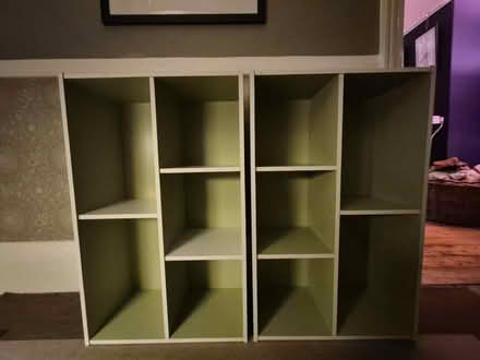Photo of free Two white and green bookcases (Altrincham WA15) #2