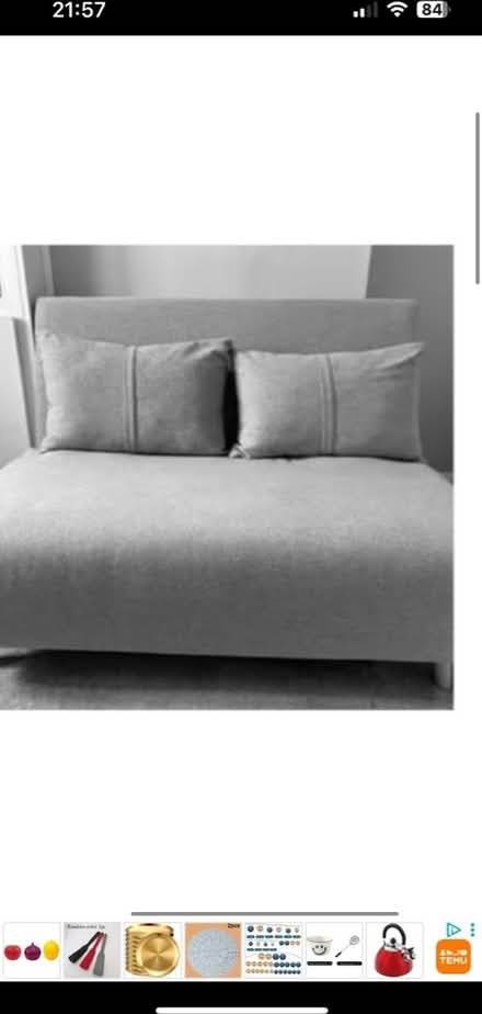 Photo of free Grey pull out sofa bed (Park street st albans AL2) #1